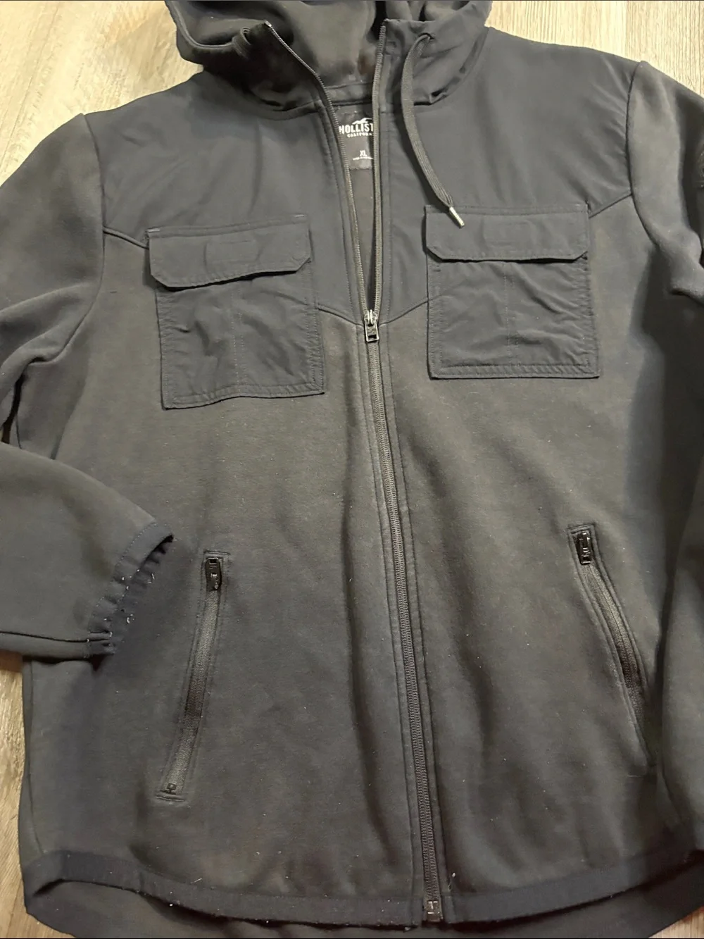 Hollister zip front